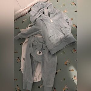 Carter's Blue Kids Matching Set with Bear Design